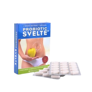 Sachet de Probioslim avec capsules de probiotiques pour une digestion saine, ventre plat, et perte de poids optimale.