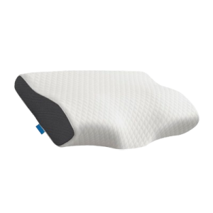 Oreiller Derila ergonomique en mousse à mémoire de forme, offrant un soutien cervical optimal pour un sommeil réparateur.