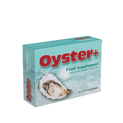 Complément Oyster-Plus riche en extraits d'huîtres, favorise vitalité et bien-être masculin pour des erections optimales.