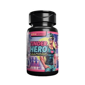 Image du produit TheTinderHero : boîte élégante, symbole de confiance, pour des nuits passionnées et une performance sexuelle améliorée.