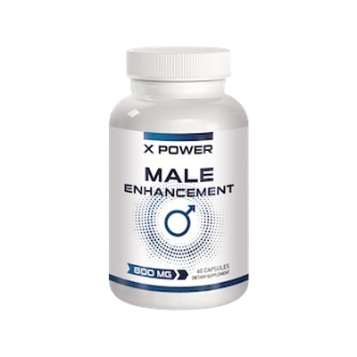 Image de la boîte X Power, complément naturel pour booster la vigueur et l’endurance masculine, performance optimale garantie.