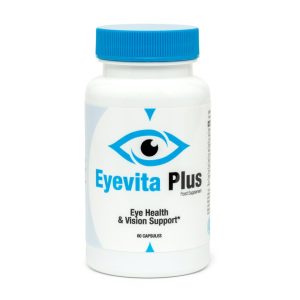 Capsule d'Eyevita Plus, compléments pour la santé oculaire, contenant des nutriments pour réduire la fatigue et protéger contre la lumière bleue.