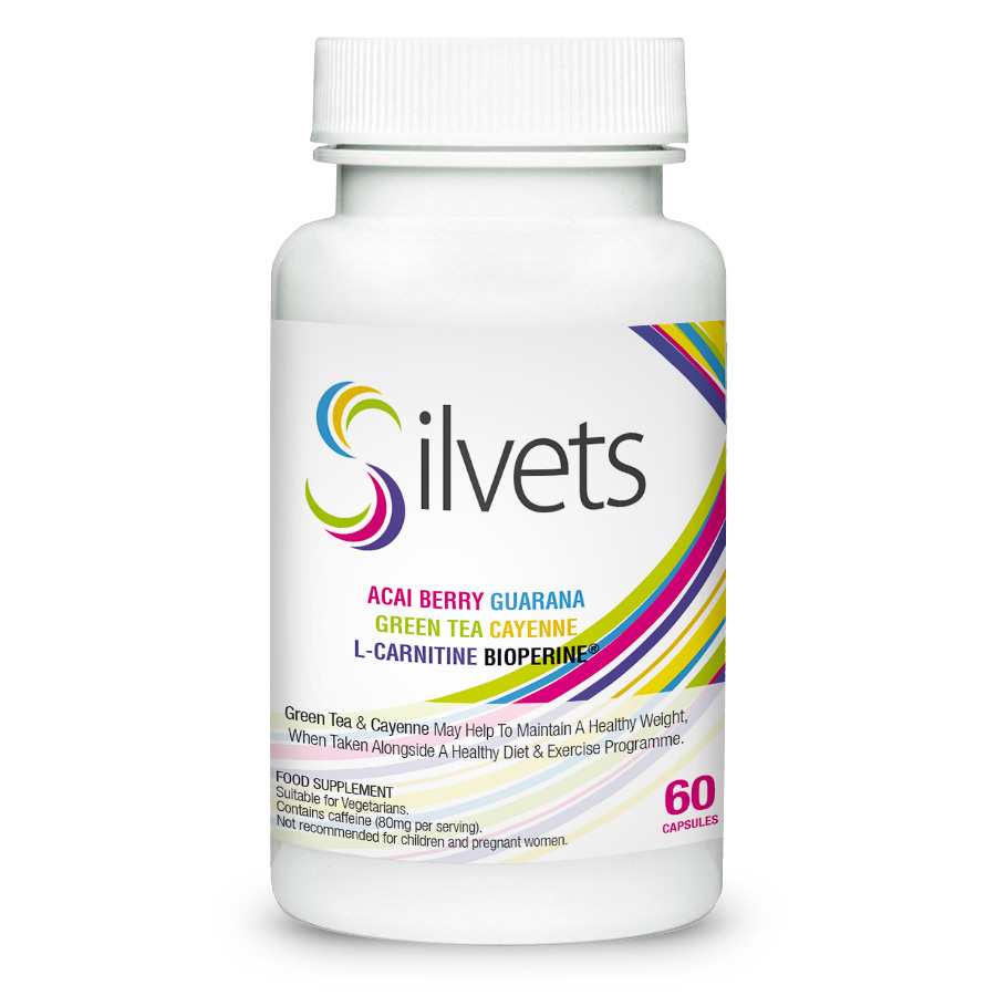 Complément Silvets en capsules, formulation naturelle pour soutenir la perte de poids et la gestion du poids.
