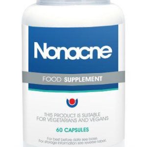 Capsule de Nonacne, complément pour peau acnéique, avec plantes naturelles, favorisant une peau claire, lisse et sans imperfections.